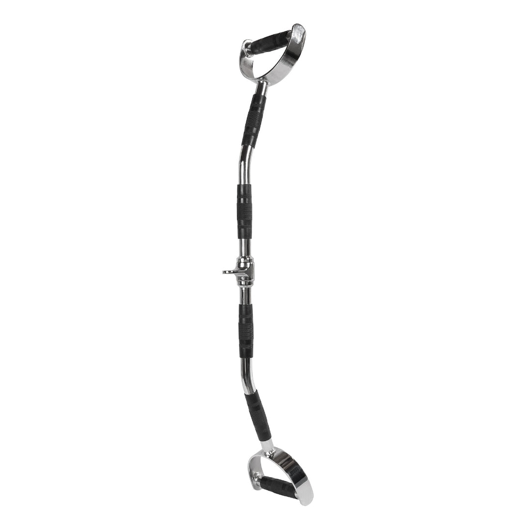 Puxador Pulley com Estribo 98,5 cm Pegada Emborrachada Cromada