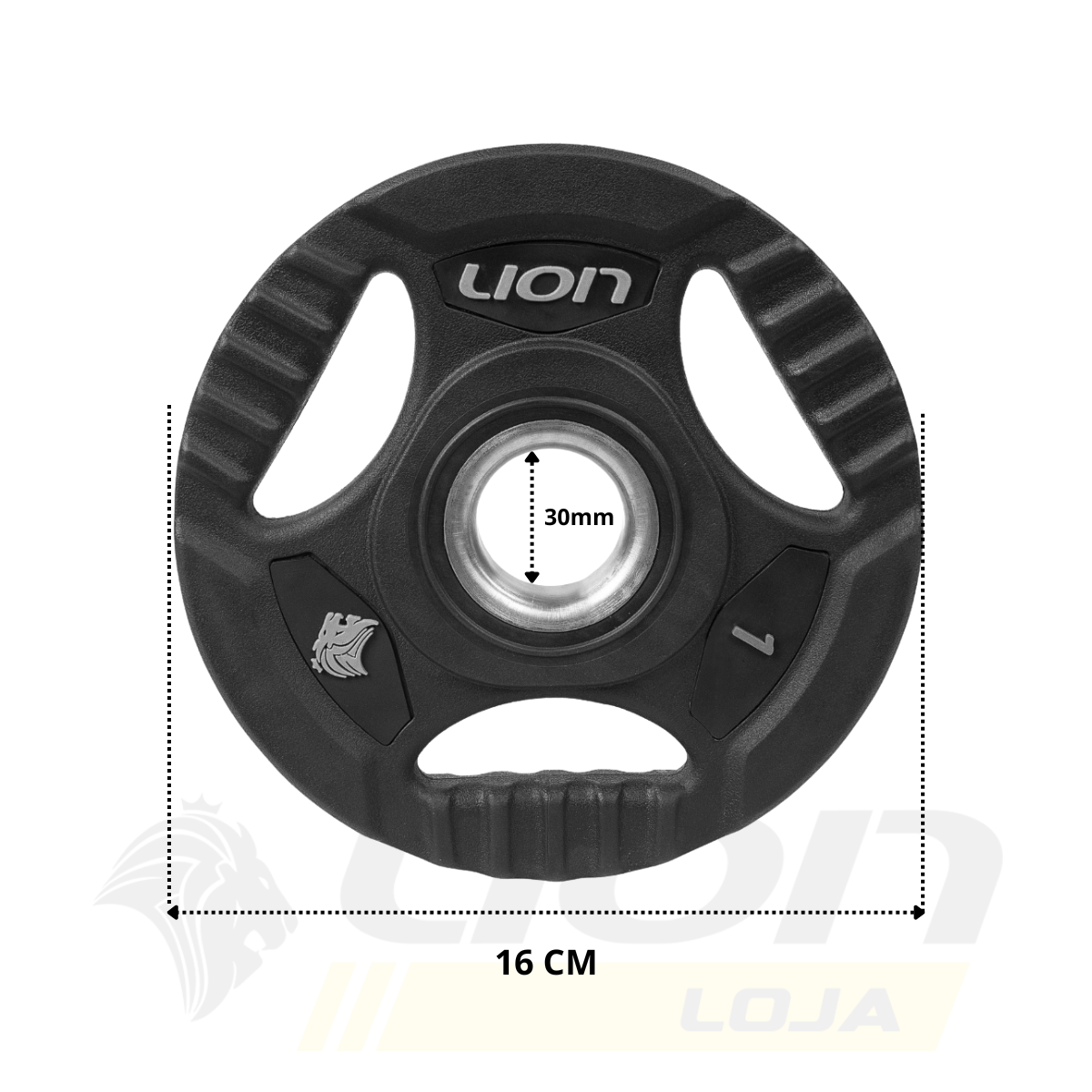 Anilha Lion Furo Padrão Standart 1 kg