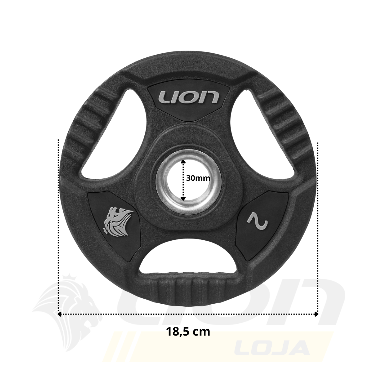 Anilha Lion Furo Padrão Standart 2 kg