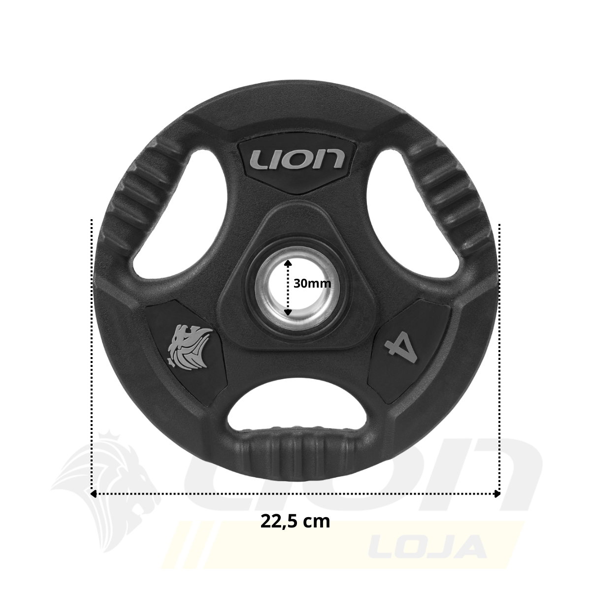 Anilha Lion Furo Padrão Standart 4 kg