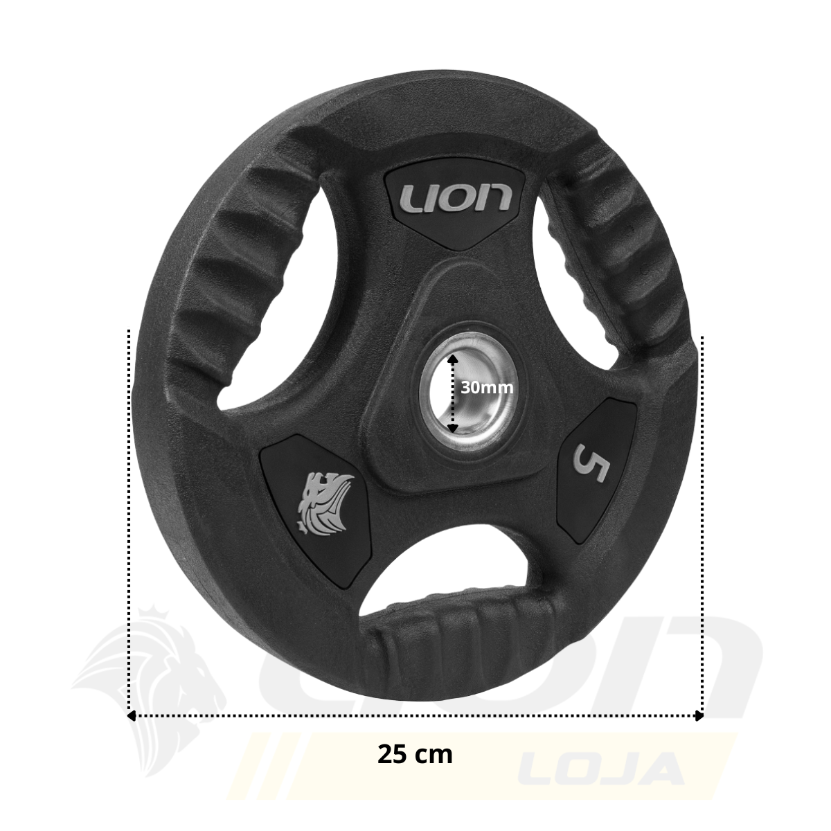Anilha Lion Furo Padrão Standart 5 kg