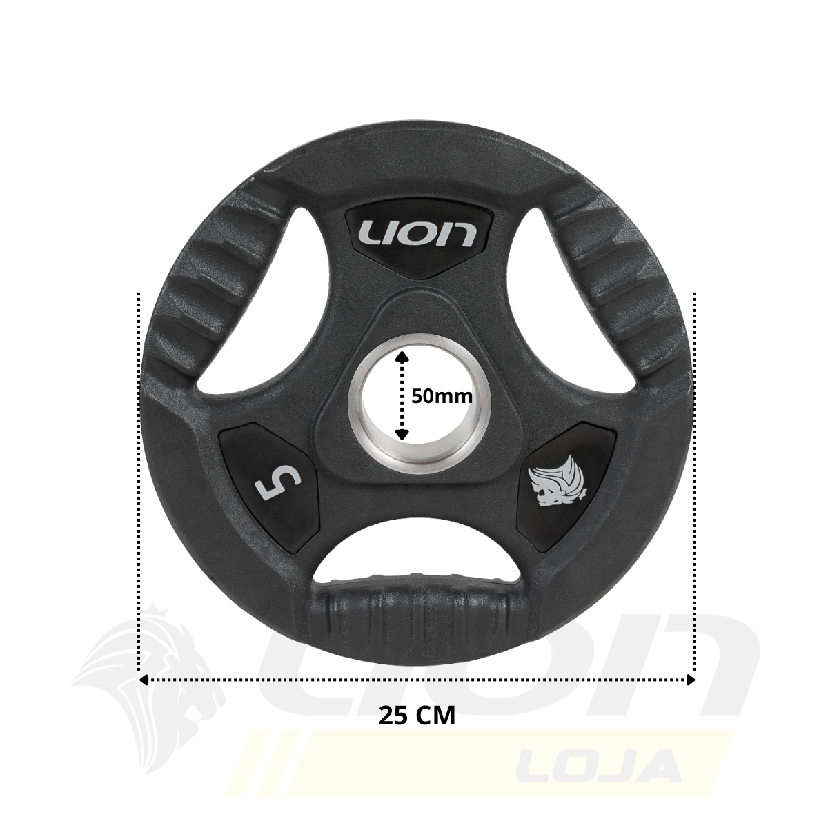 Anilha Lion Furo Olímpico 5 kg