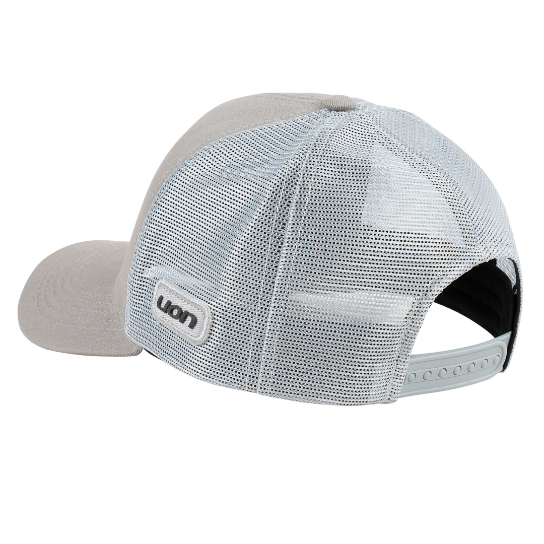 Boné Lion Aba Curva Trucker Esporte Cinza Unissex