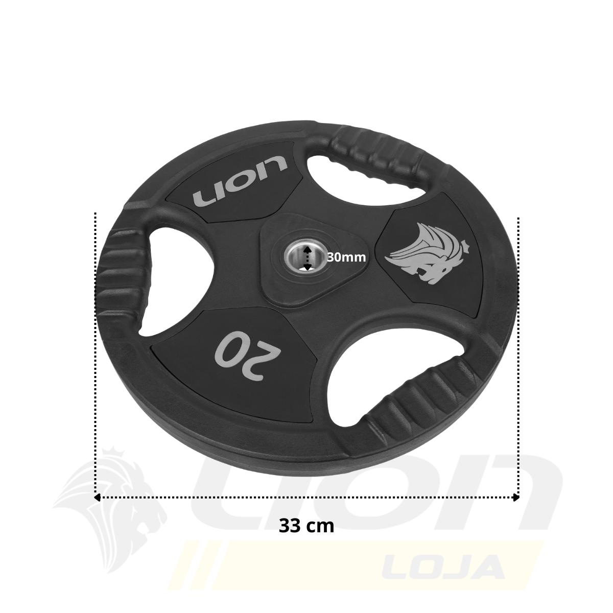 Anilha Lion Furo Padrão Standart 20 kg