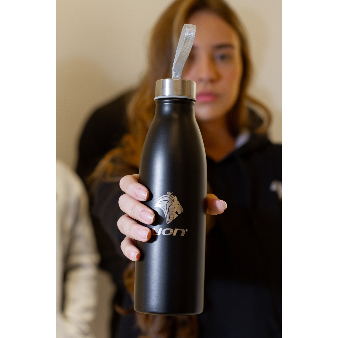 Garrafa Squeeze Lion Inox 500ml Premium Preto