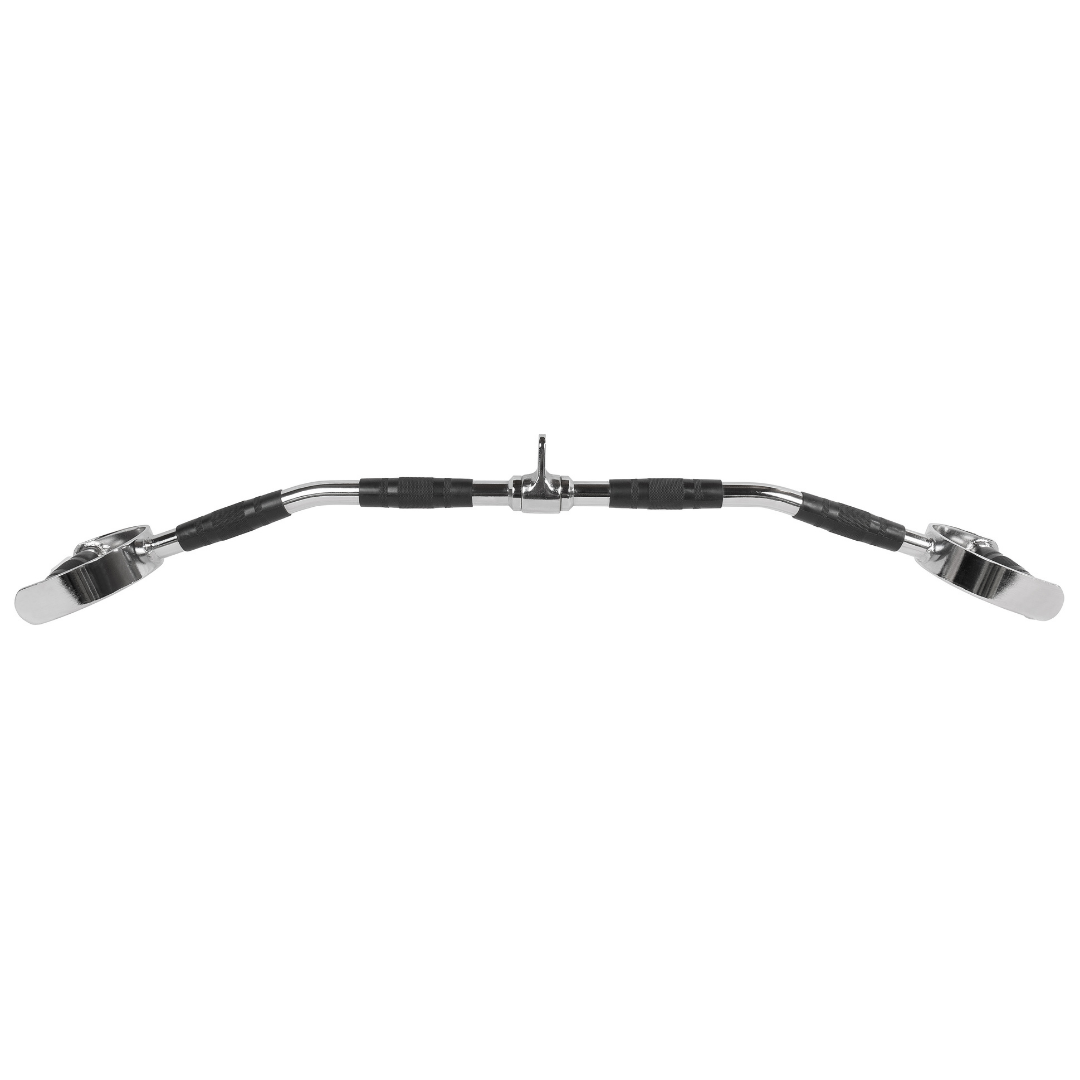 Puxador Pulley com Estribo 98,5 cm Pegada Emborrachada Cromada