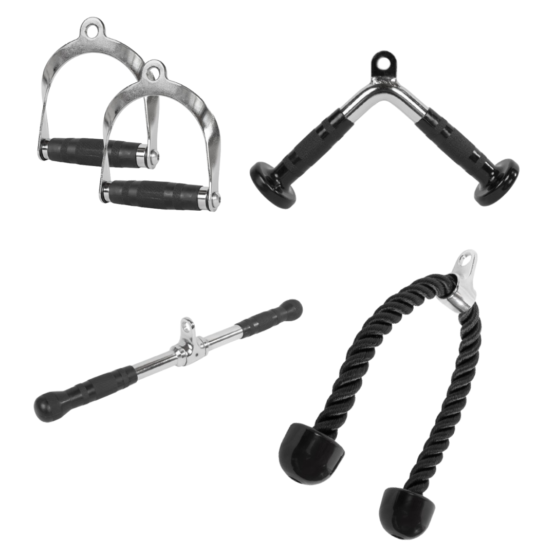 Kit Puxadores Bíceps Tríceps Profissional Cross Over Academia