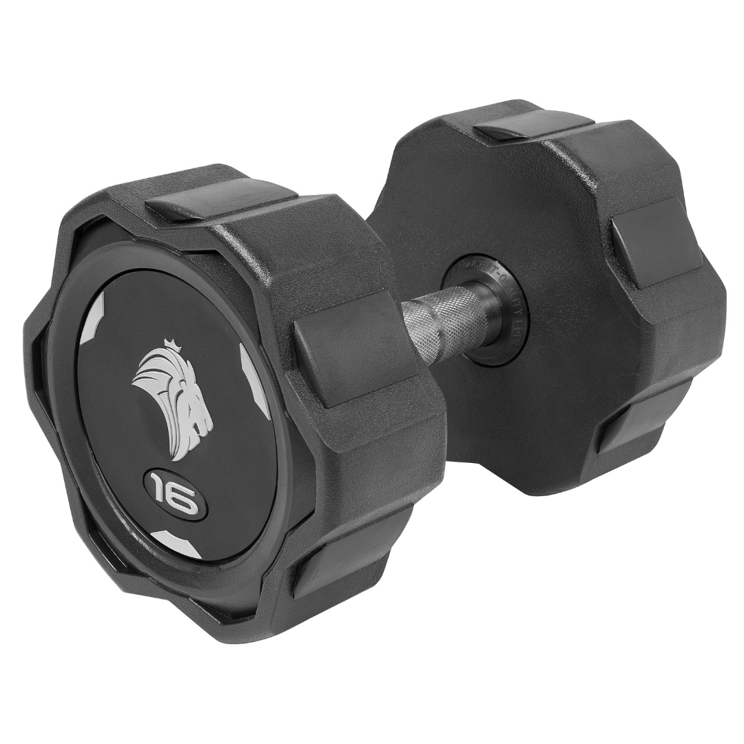 Par de Dumbbells 16kg Lion Monobloco Injetado