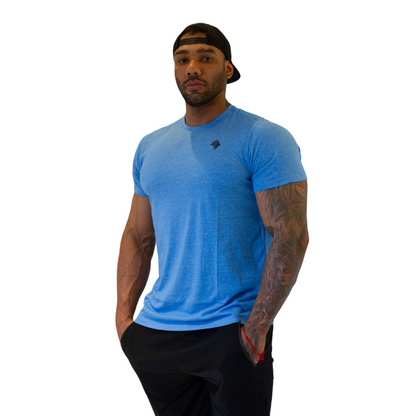 Camiseta Lion Masculina Malha Esportiva Azul