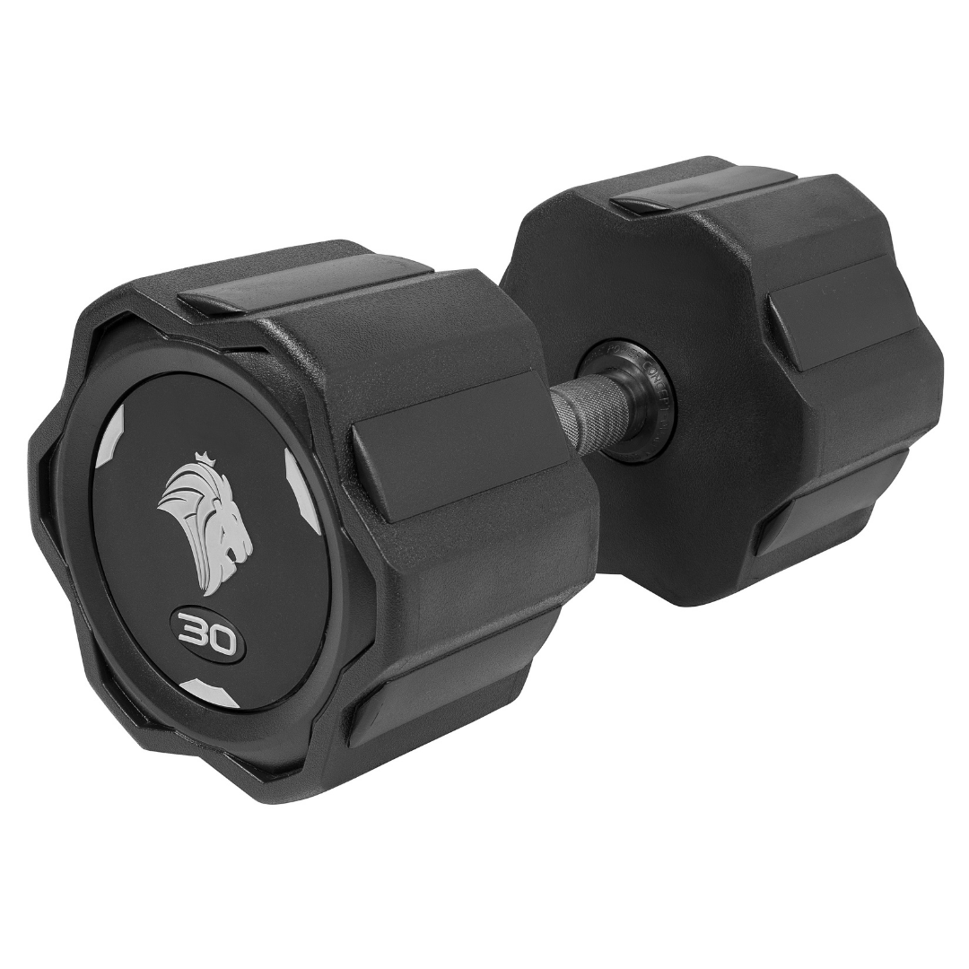 Par de Dumbbells 30kg Lion Monobloco Injetado