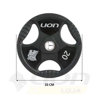 Anilha Lion Furo Olímpico 20kg